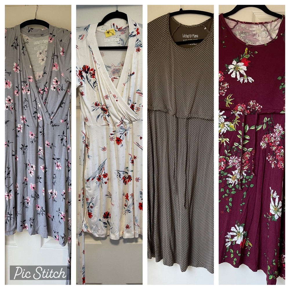 Latched Mama Wrap and Drawstring Dresses
